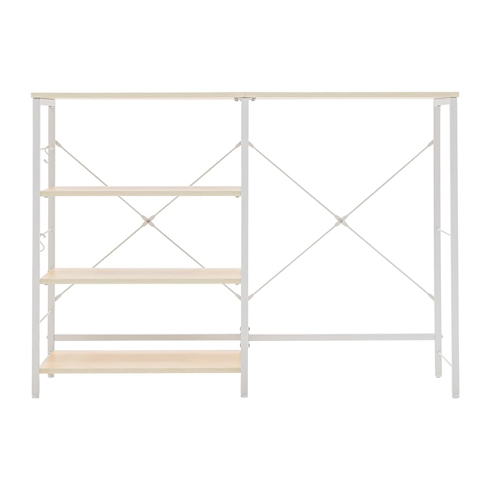 Amazon.co.jp: ロータイプ キッチンラック 3段 幅120cm 大型レンジ対応
