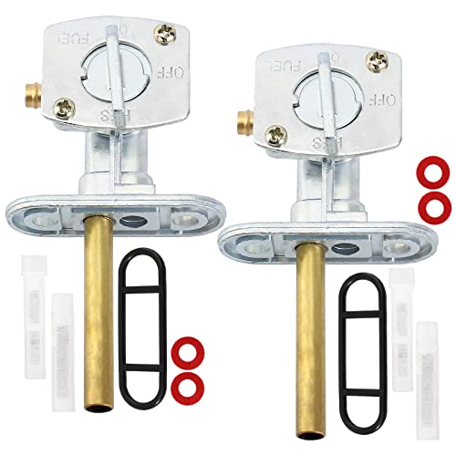 YOFMOO 2 Stück Benzinhahn Ventil Schalter Kompatibel für Yamaha BW200 BW200E BW80 FZR600 FZR600R PW80 RT100 TTR125 WR250F WR250W WR250Z WR400F WR426F WR450F WR500Z XJ750M XT600E 1991-1993 1984-2000.