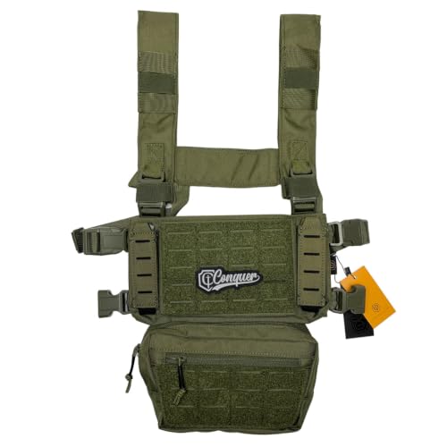 AirsoftManiacs Core Chest Rig Conquer, M4 Modular (Verde Od)