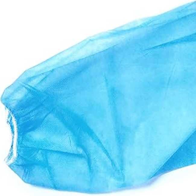 Bata sanitaria azul con registro sanitario. Polipropileno 20g. Talla Única XL. Caja de 100 unidades