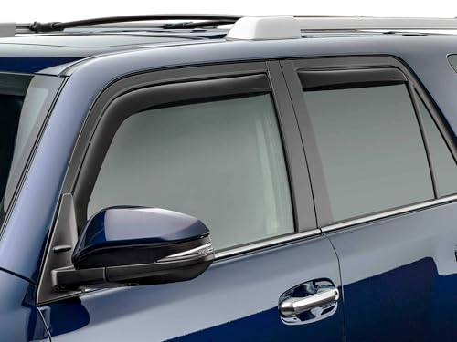 WeatherTech Custom Fit Side Window Deflectors for Toyota 4Runner (82531IM), Dark Tint