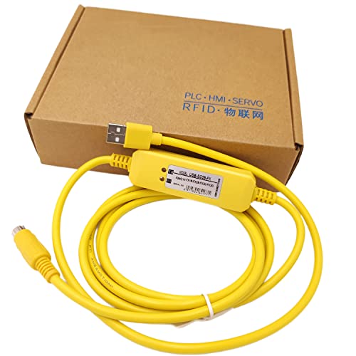 DCYNXC Programming Cable USB-SC09-FX Fit for Mitsubishi FX1S/1N/2N/3U FX Series PLC Programming Cable Support Win7