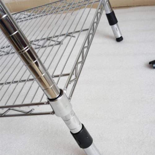 Image of Shelf Lock Clip, 25 Pairs (50 Pcs) 0.73 Inches Wire Shelving Lock Clips Post Shelvings Sleeves Replacements for Wire Shelving