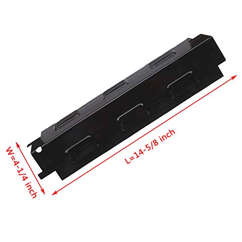 Ggc Heat Plate Grill Replacement Parts For Charbroil Brinkmann Kenmore Thermos Grills, 4-Pack 14-5/8 Inch Porcelain Steel Burner Cover(14 5/8" X 4 1/4") #TOP1