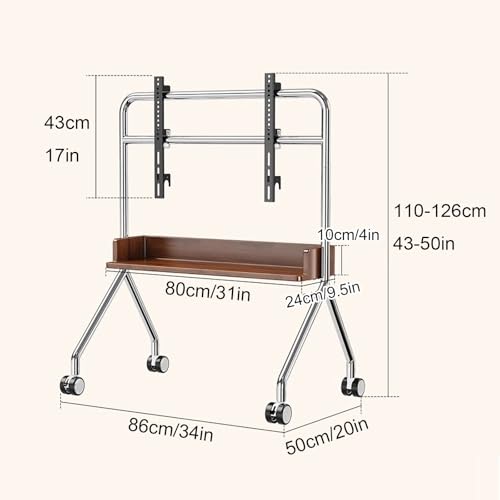 Soporte para TV con ruedas para 32-75 pulgadas miniatura 3