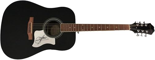 Miniatura 2 de Gene Simmons Signed Autograph Full Size Black Acoustic Guitar B with James Spence Authentication JSA COA - KISS - Hotter than Hell Dressed to Kill