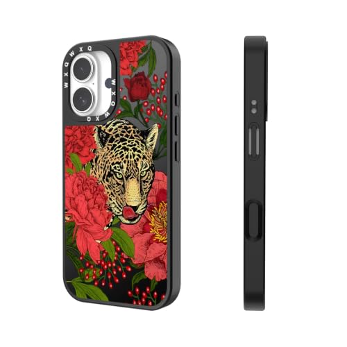 WXQWXQ Maguetic for iPhone 17 Case Mirror Red Flower Leopard by WXQWXQ - Used condition - Image 6