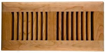4" x 10" American Cherry Wood Self Rimming Vent Cover