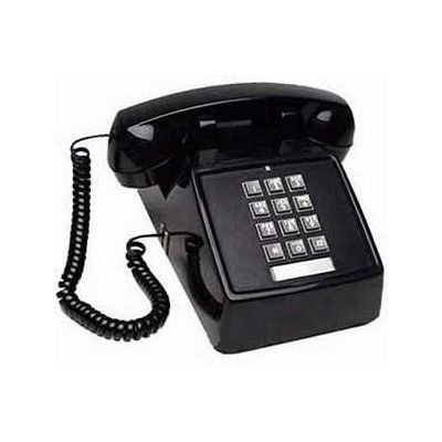Teléfono de escritorio Cortelco 250000 negro