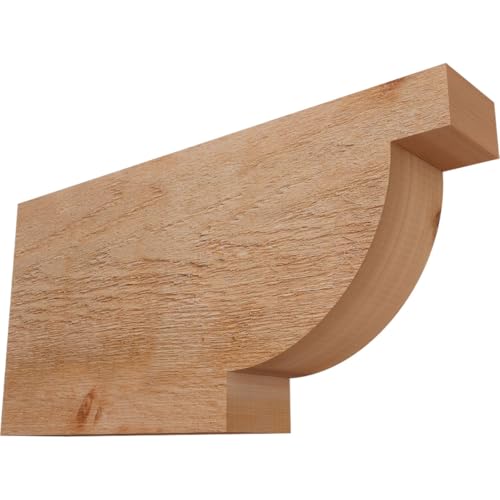 Ekena Millwork RFT04X12X24ALP00RWR Alpine Rough Sawn Rustic Wood Rafter Tails' 4"W x 12"H x 24"L, Western Red Cedar