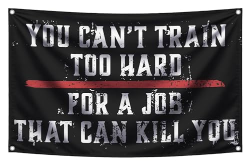 3x5 Ft Motivation Quote Polyester Flag with Thin Red Line