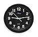 Analog Clock, 10-1/4 In, Black