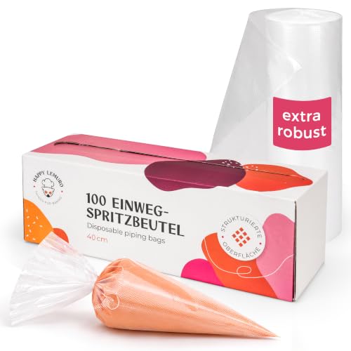 Profi Spritzbeutel 100 Stück - Einweg Spritzbeutel, 40 cm, extra reißfest – Ansicht 1