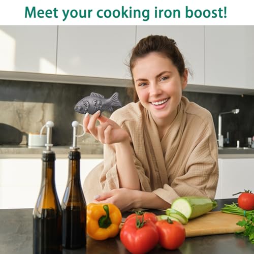 Iron Fish 2 Pack with Bag - A Natural Source of Iron to Reduce The Risk of Deficiency, an Effective and Safe Cooking Tool, Ideal for Pregnant Women Vegans Athletes
