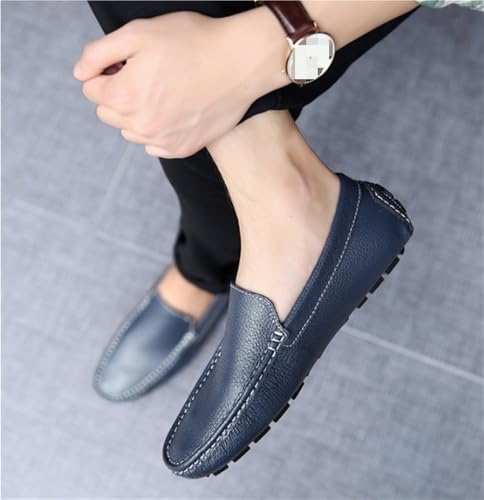 Men's Casual Loafers Slip On Leather Shoes for Business Office Work Wedding Comfortable Lightweight Walking Shoes4