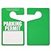 Juvale Parking Permit Hang Tag - 50 Pack, Green, 3.15 x 4.75 in - Car Tags for Mirror & Plastic Placards for Parking Passes & Events