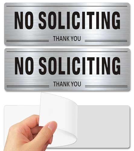 Panneau de porte No Soliciting pour maison et bureau intérieur extérieur