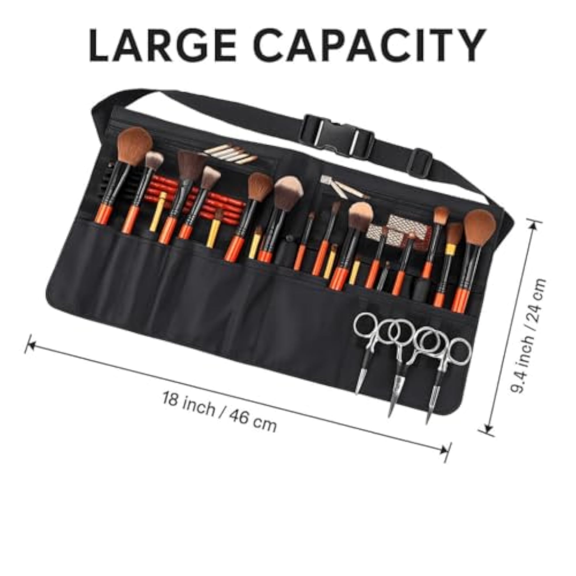 Makeup Artist Waist Belt, Touchup Bag Organizer