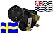 Produktbild Urlaubs Reiseadapter Brit. Terr. im Indischen Ozean für Geräte aus Schweden Schutzkontakt 250 Volt