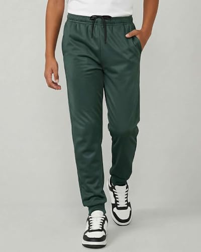Image of Real Essentials 3 Pack: Boys' Athletic Jogger Sweatpants - Kids Teens Youth Active Sports Pants with Pockets (Sizes 5-18)