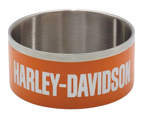 Harley-Davidson Double-Wall Insulated Stainless Steel Dog Bowl Pet Water Bowl