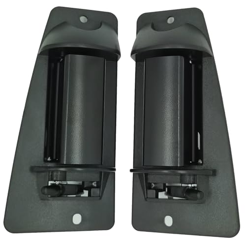 Lcyolada Metal Extended Cab Door Handles Compatible with 1999-2007 Chevy Silverado 1500 2500 3500 GMC Sierra Rear Left Driver and Right Passgenger Side Replace# 15758171 15758172