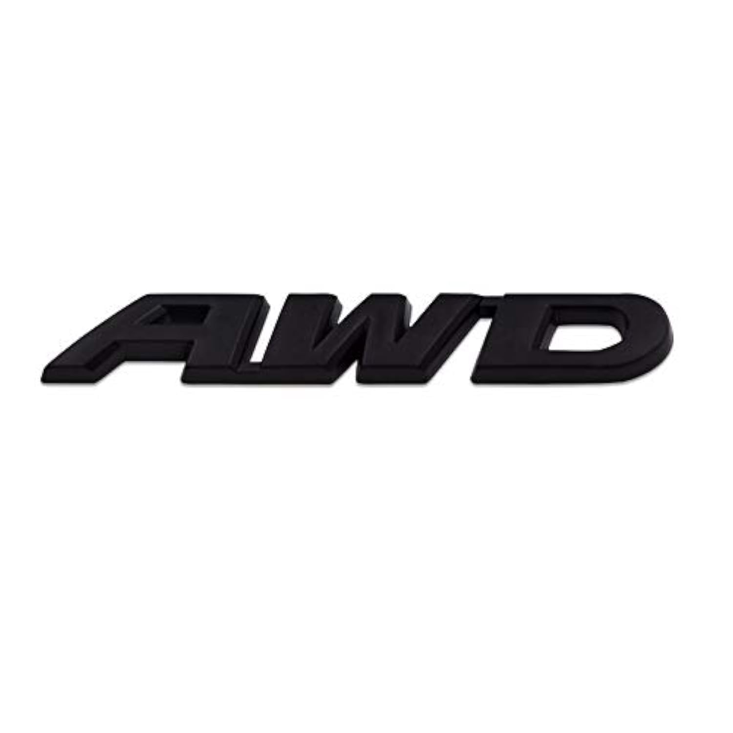 SOLDOUT™ 3D Car Styling Metal AWD Sticker Car Side Fender Rear Trunk Emblem Badge Sticker Decals For 4x4 SUV AWD Desert Safari Off-Road Vehicle (Black)