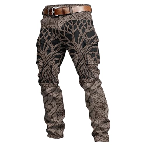 Pantalones deportivos retro mitología nórdica ideales para trekking y ciudad