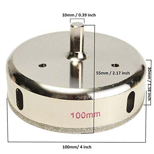 Broca diamantada de 100 mm para vidrio y mármol miniatura 5