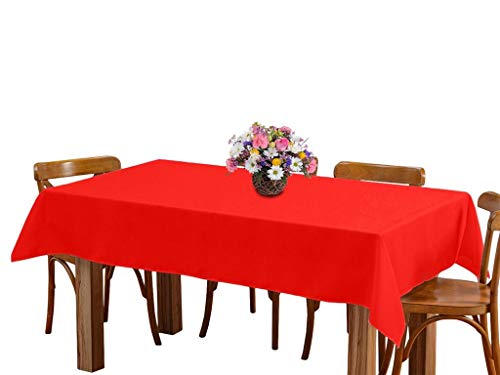 Toalha de mesa 8 Lugares 2,45m Retangular Oxford Vermelho