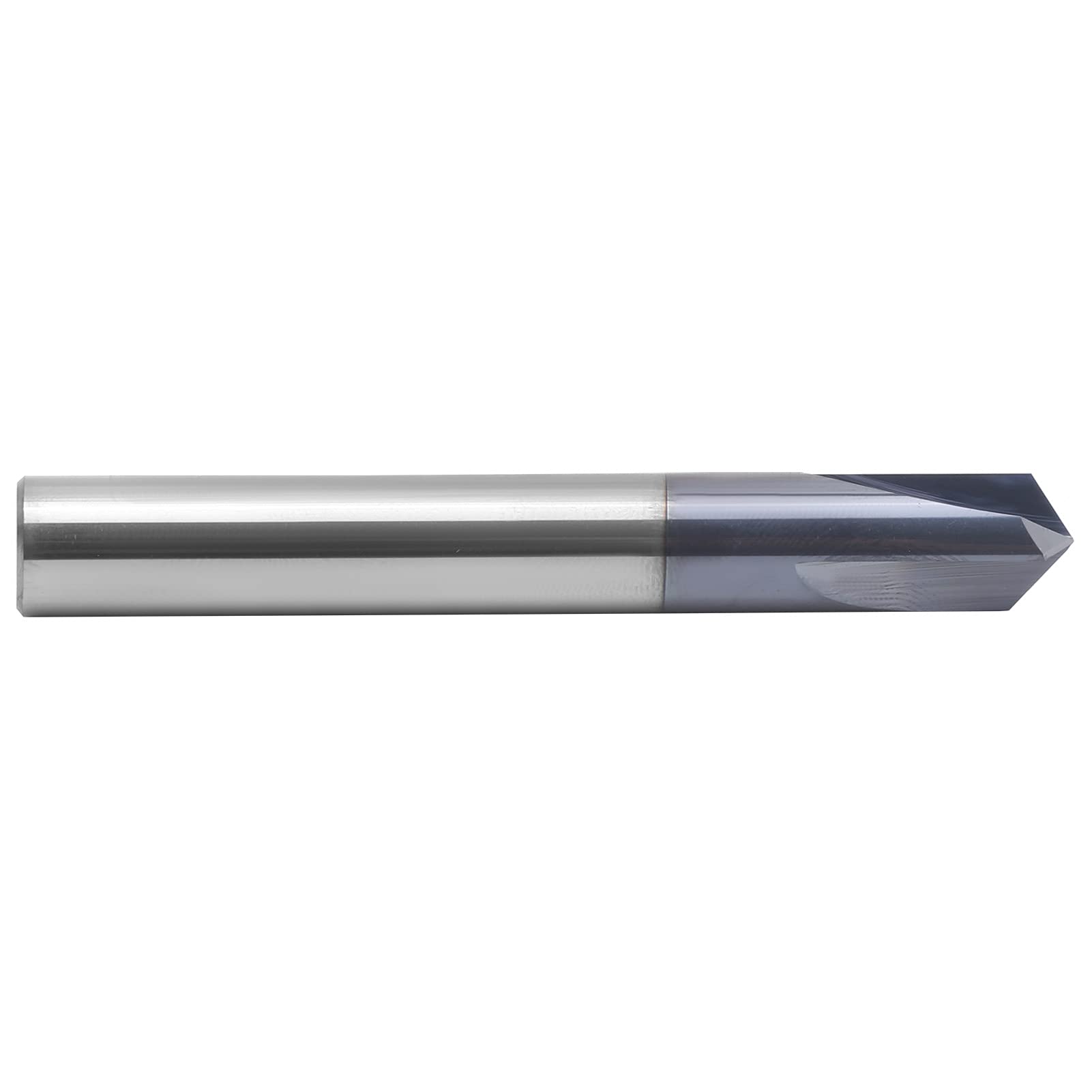 Fafeicy Wiertło do Fazowania z 3 Rowkami, Frez Palcowy do Fazowania ze Stali Wolframowej o 120 Stopniach, Wiertło Frezowania CNC Frezowania, Grawerowania i Aluminium i Miedzi (D10*120°*75L)