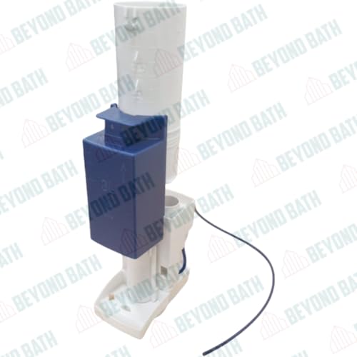Image of Beyond Bath Grohe type Concealed Tank Pneumatic Syphon, Dual Flush System, Wall-Hung and Floor-Mounted Compatible, White /Blue
