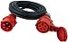 Produktbild NW Powersolutions CEE-Verlängerung 5m 400V 16A, Schwarz, IP44 5x2,5 mm² H07RN-F - Gummischlauchleitung, Verlängerungskabel für Baustelle, Industrie, Außenbereich