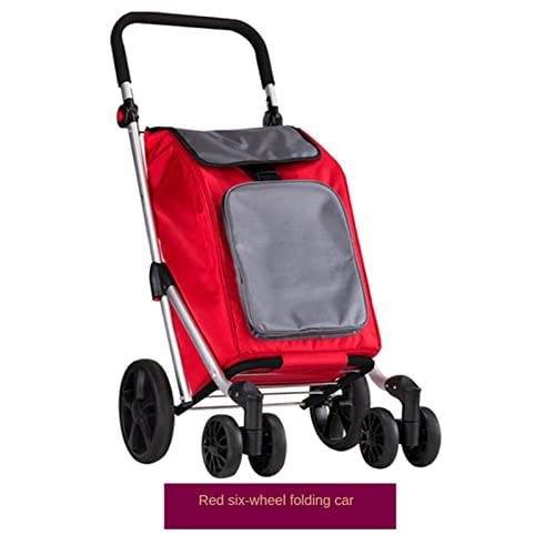 BNNP Einkaufstrolley Klappbar Faltbar Großkapazitätsklappbarer Einkaufswagen mit Abnehmbarer Einkaufstasche, die for… – Bild 7