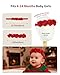 Fmeida Flower Crown Baby Headbands for Girls Red Hair Bow Birthday Hair Accessories