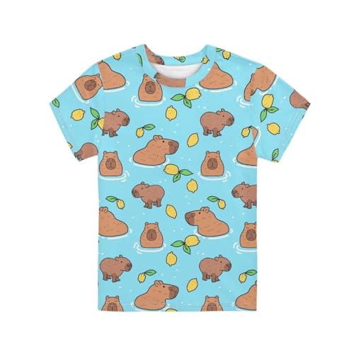 Image of Renewold Kids Novelty T-Shirt for Girls Boys Short Sleeve Crewneck Summer Tee Soft Breathable Graphic Shirt for Age 2-16