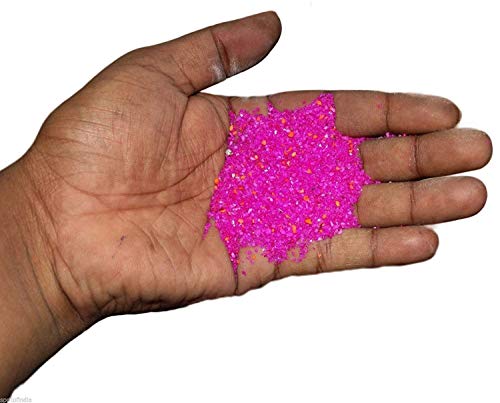 Image of Maalavya Sugar Size Crystal Sand for Home and Garden Decor, Aquarium Substrate (Rani /Megenta, 950 Grams)
