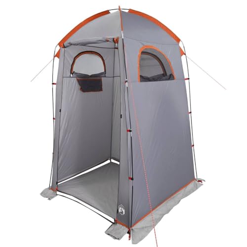 Brokky 4009475 Shower Tent Grey and Orange Waterproof Shower Privacy Toilet Tent Beach Portable Changing Dressing Camping Pop Up tents Room Sun Sunshade Baby Outdoor Backpack Shelter Canopy - Image 4
