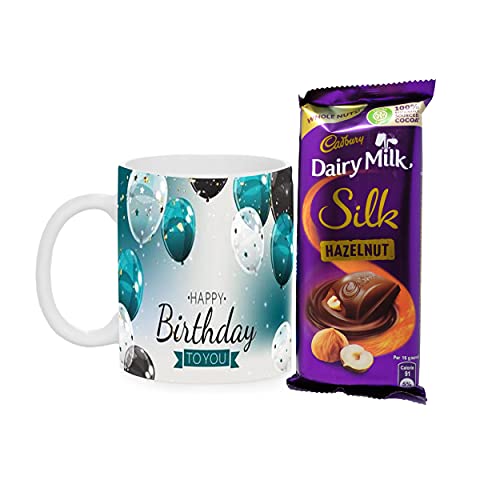 Cadbury Gift Hampers | Customized Mug | Happy Birthday | Ceramic Mug | Birthday Gift | Chocolate | Q294