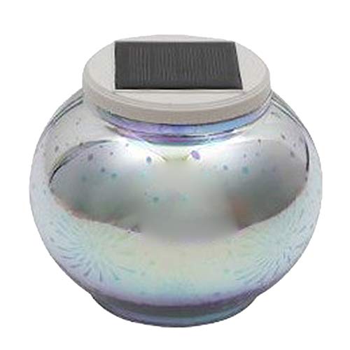 LOVIVER 2x Cores Mudança Mosaico Energia Solar Luzes De Vidro