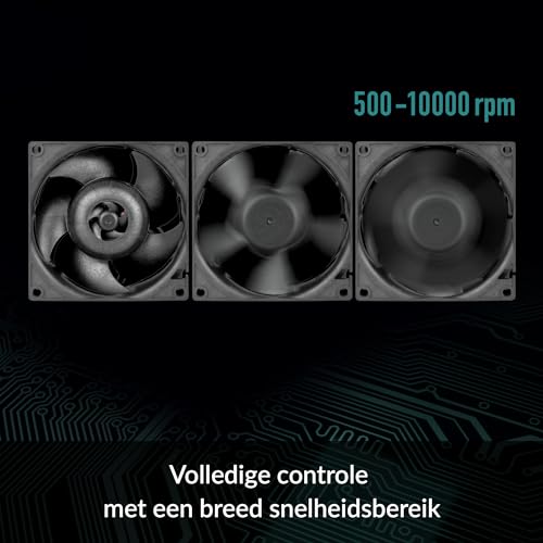 Image of ARCTIC S8038-10K - Server Fan, 80x80x38 mm, 500-10000 RPM, PWM Regulated, 4-pin Connector, 12 V DC, Rack Cooling Fan - Black