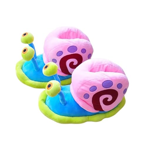 Cartoon snail cotton shoes home parent-child slippers cute snail creative slippers Home Plush Shoes Indoor Cozy Flat Slides Furry Warm Cotton Slipper Girl2