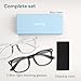 Gaoye Blue Light Blocking Glasses - Fashion Square Eyeglasses, Anti UV Ray Computer Gaming Glasses Blue Blockers for Women/Men