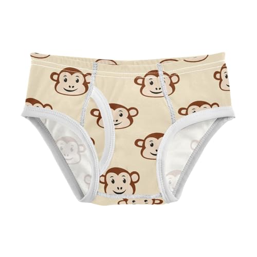 Cute Monkey Yellow Toddler Boy's Underwear 2T 2302193