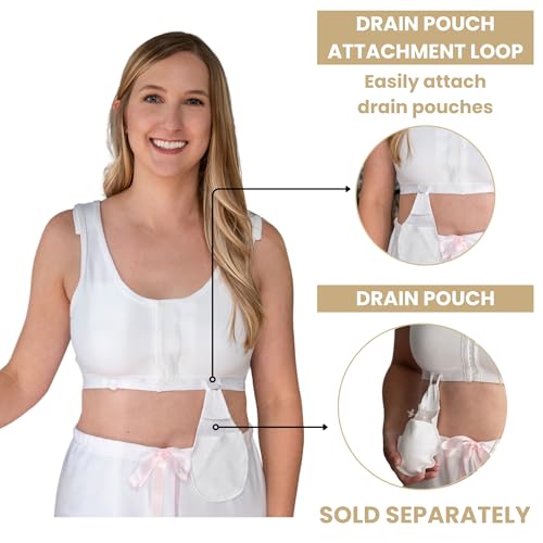 Gentle Touch Surg-Ease Bra with Hook and Loop Front Closure- Post Mastectomy Recovery Bra, Made in USA3