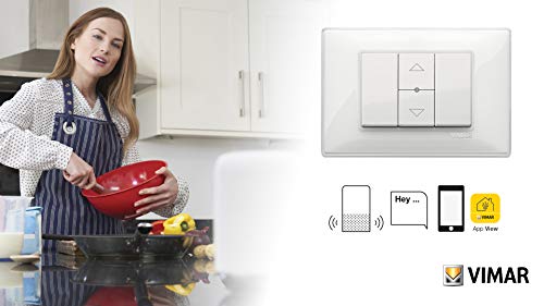 VIMAR 0K14594.01 Plana IoT Shutter Kit, 4 View Wireless Connected Remote Control Remote Control Dual Bluetooth Zigbee Technology White - Image 3