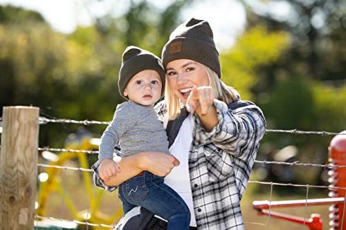 Image of Funky Junque Kids Cozy Knit Winter Beanie Hat - Perfect Holiday Stocking Stuffer
