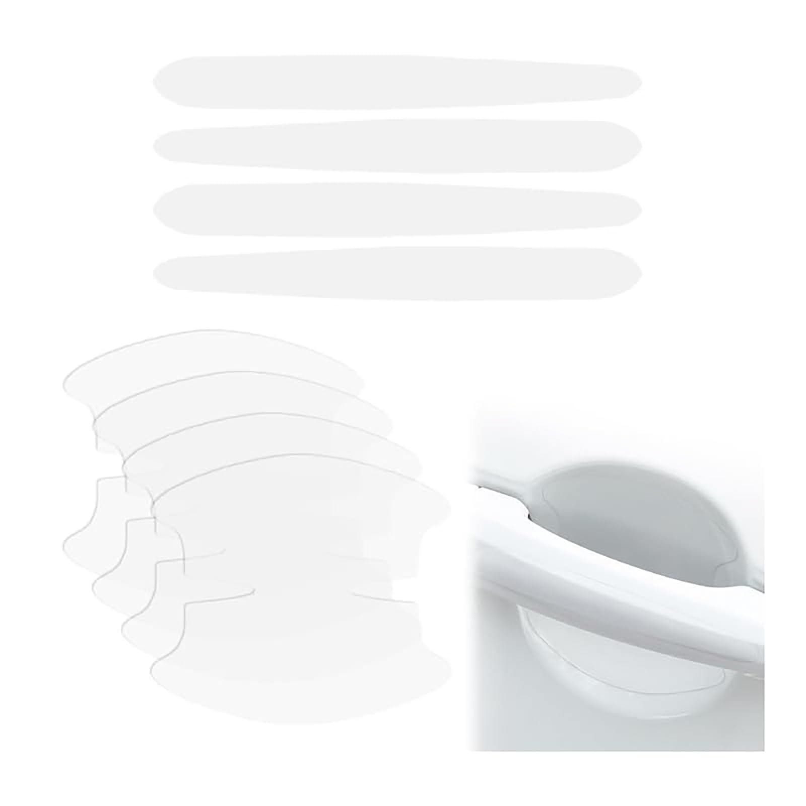 8PCS Car Door Handle Sticker, for Renault Kadjar 2015 2016 2017 2018 2019 2020 2021 2022 2023 Car Door Handle Protectors Sticker Protector Anti-Scratches Doors Side Handle Guard