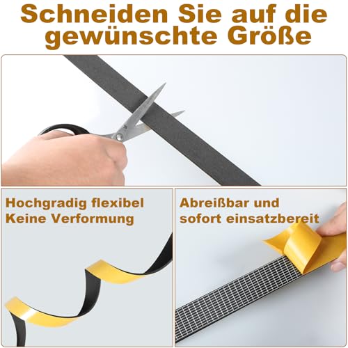 Inwee Dichtungsband für Türen 20mm(B) x3mm(D) Selbstklebendes Schaumstoffband Türdichtung Fenster, Gummidichtung für Kollision Siegel Schalldämmung,Insgesamt 10M