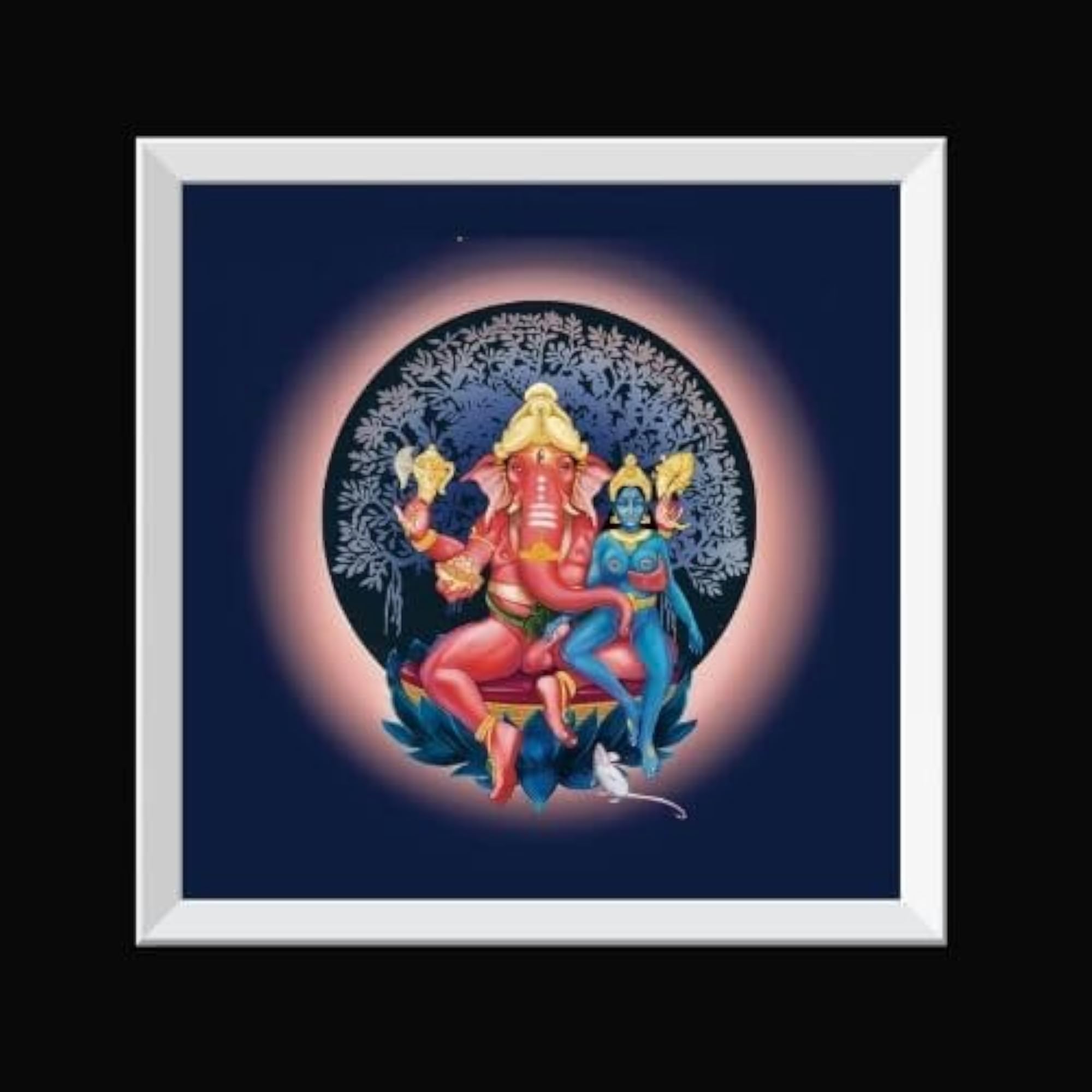 Ucchista Ganapati Photo Frame & Book Combo